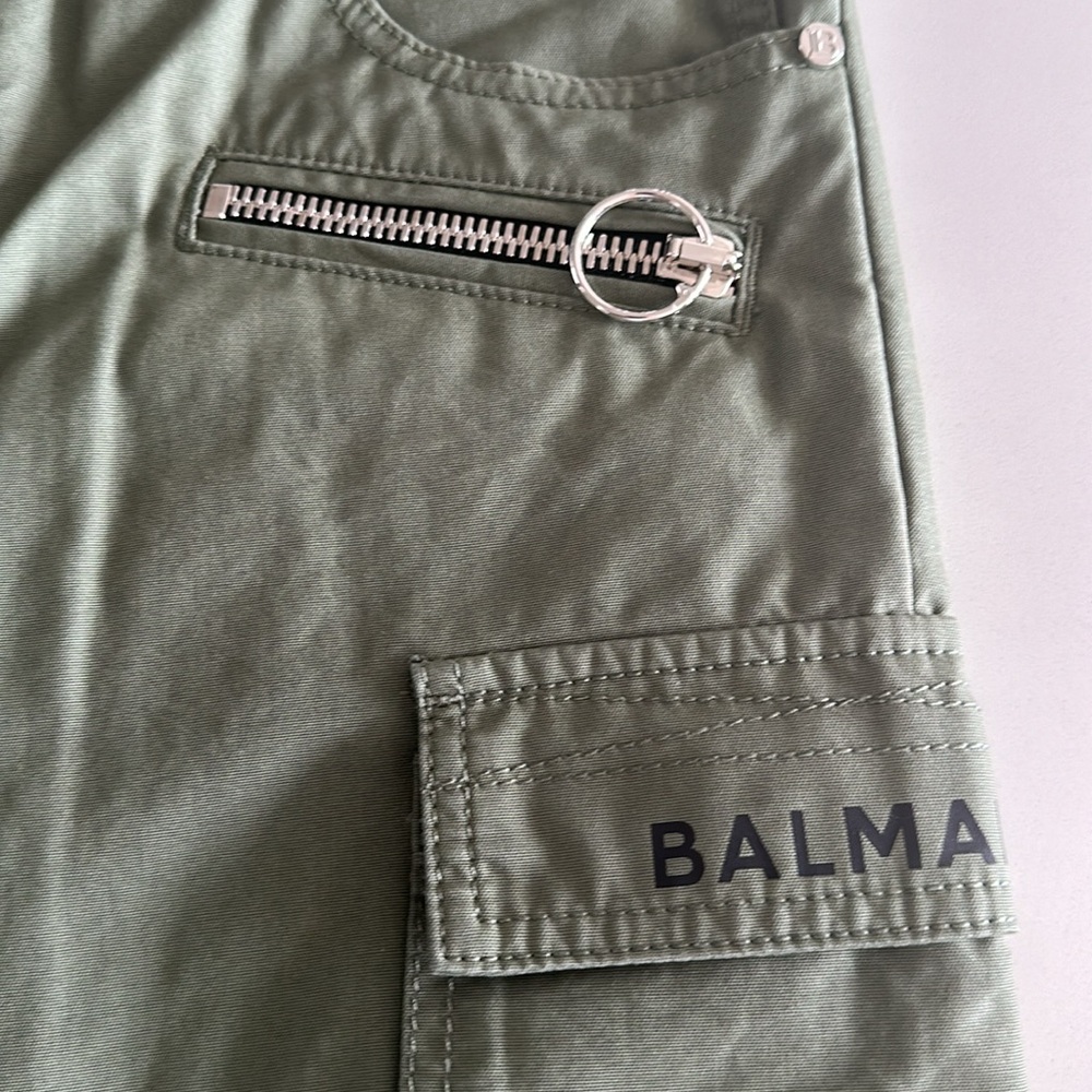 Balmain Men’s Cargo Slim Moto Pants